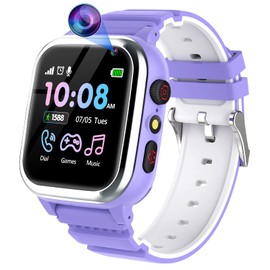 ELEJAFE Smartwatch Kinder Telefon, Kinder Smartwatch mit Anruffunktion 26 Spiele Kinderuhr Armbanduhr Anruf Schrittzähler Musik Wecker Schulmodus Rechner 3-14 Jahre Junge Mädchen Studenten Geschenk