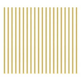 DYWISHKEY 20 Pieces 2.5mm Brass Rods, Brass Round Stock Lathe Bar Stock for DIY Craft Making, Handle Pin, 2.5mm in Diameter, 100mm in Length