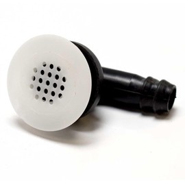 Boat Scupper Drain Elbow 3999 | Black White 5/8 Inch W/Strainer
