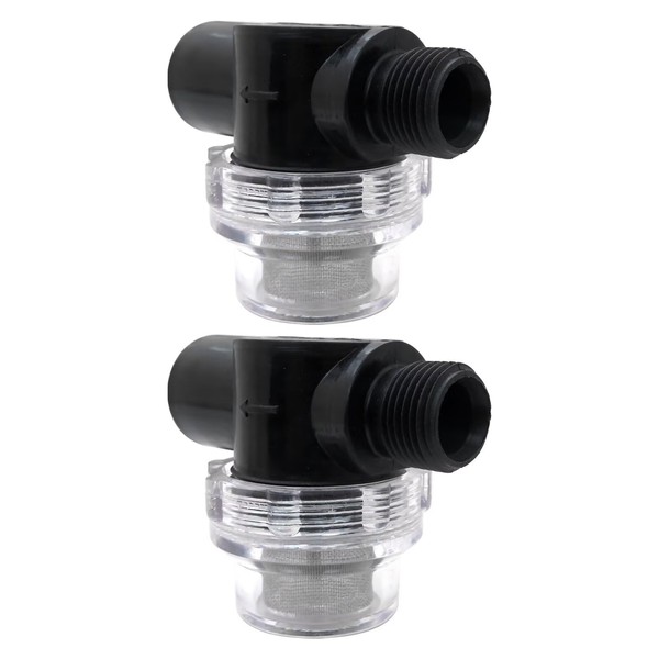 HaeKap 2 Pieces Water Pump Strainer Filter, RV Replacement 1/2