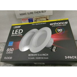 Feit Electric  FLOOD  75W / Replacement LED Dimmable 2,700K  2pk  ENHANCE (13DB4