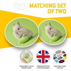 Awesome Vinyl Stickers (Set of 2) 15cm - Cute Easter Bunny Rabbit Baby Fun Decals for Laptops,Tablets,Luggage,Scrap Booking,Fridges #21486