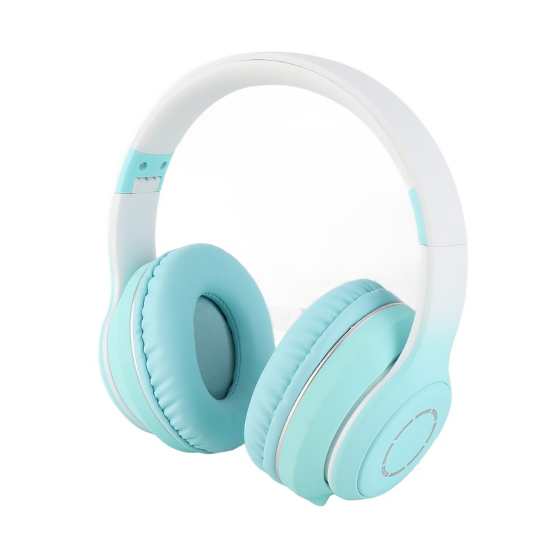 Bluetooth Headphone Heavy Bass Noise Cancelling Foldable Gradient Color Wireless
