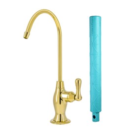 Metpure RO-FW148 - llave de filtración de agua potable con ósmosis inversa, sistema de filtración de agua potable, boquilla dispensadora de agua (color dorado brillante)