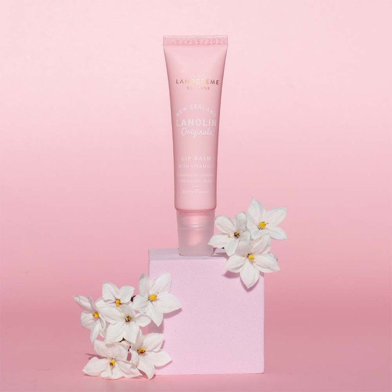 Lanocreme-Lanolin Originals Lip Balm with Vitamin E Berry 10g