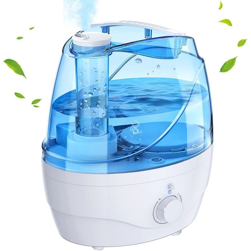 Homasy 2.2L Humidifier for HOME & OFFICE with Light,Quiet &
