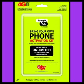 Straight Talk SIM Card Verizon Network 4G LTE Activation CDMA Kit with Sim Tool