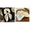 CHUNG Women's Satin Head Scarf Emulation Silk Handbag Hair Ribbons