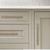 khtumeware 10 Pack 4 Inch(102mm) Drawer Handles Knurled Antique Champagne