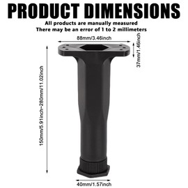 Set of 6 Furniture Feet, 15-28 cm Furniture Feet, Adjustable Furniture Legs, Table Legs, Height Adjustable Feet, Cabinet Feet with Screws, Furniture Feet, Replacement Support Feet for Chairs, Table,