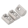 10 Pcs Silver 1/4-20 Steel Roll in T-nut with Ball