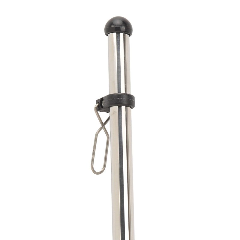 Boat Flag Pole Mount, Stainless Steel Marine Grade Rail Mount