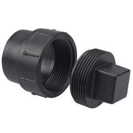 NIBCO 5816 3 Cleanout Adapter Spg x Cleanout with Plug ABS