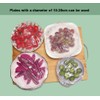 Pack of 100 Transparent Food Storage Bags, Elastic Disposable Storage