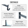 OVOV Closet Rod Bracket Heavy Duty 10 Inch Closet Shelf