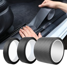MHSKNHW Car Door Guard Film, 3 Different Sizes (Width 1.2 inches (3 cm), 2.8 inches (3 cm), 2.8 inches (3 cm), Anti-Shock, Protective Film, Side Step Guard, Bumper Guard, Car Door Scratch Prevention