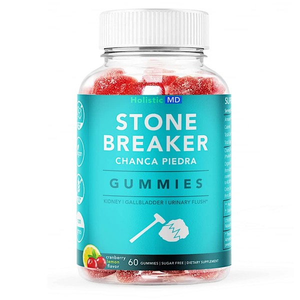 Stone Breaker Chanca Piedra 1,500mg Gummies Kidney Stones Cleanse Gallbladder