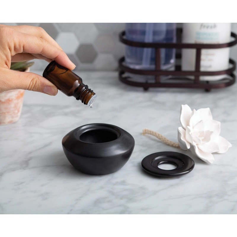 Airomé Battery Free White Beige Non Electric Essential Oil Diffuser