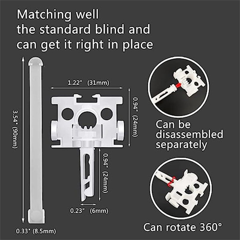 MONOJLY Vertical Blind Repair set Curtain Repair Carrier set Easy