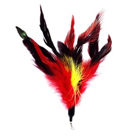 Pet Fit For Life Multi Piece Replacement Feathers Pack Plus Bonus Soft Furry Tail for Interactive Cat and Kitten Toy Wands…