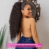 QGZ Curly Ponytail Extension,Drawstring Ponytail for Black Women 30 Inch