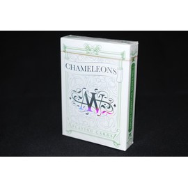 Chameleons Luxury Green Metallic Playing Cards by Asi Wind