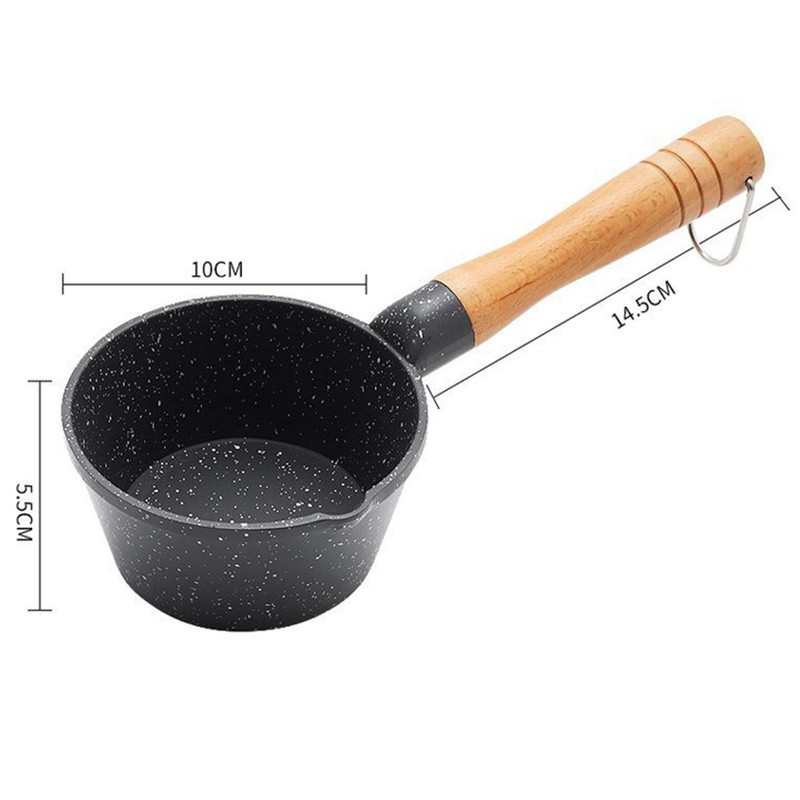 Butter Warmer Milk Warmer Pot Deep Mini Saucepan with Spout