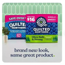 Ultra Quilted Northern Ultra Soft & Strong 2-Ply Toilet Paper (244 sheets/roll, 32 rol