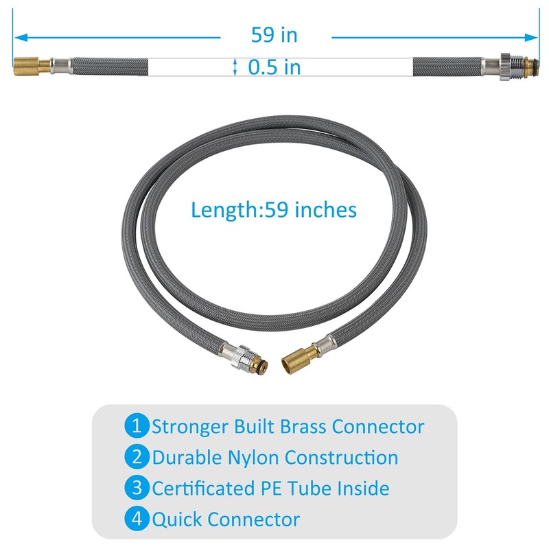 RP50390 Kitchen Faucet Hose Replacement Compatible with Delta DST Faucets,