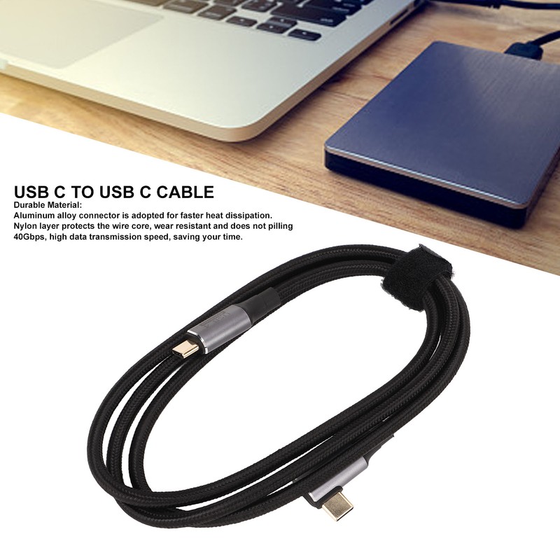 1.2m USB C to USB C Cable 40Gbps High Transmission