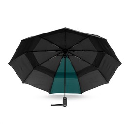Roka London Waterloo Sustainable Umbrella, black and blue, Taille unique
