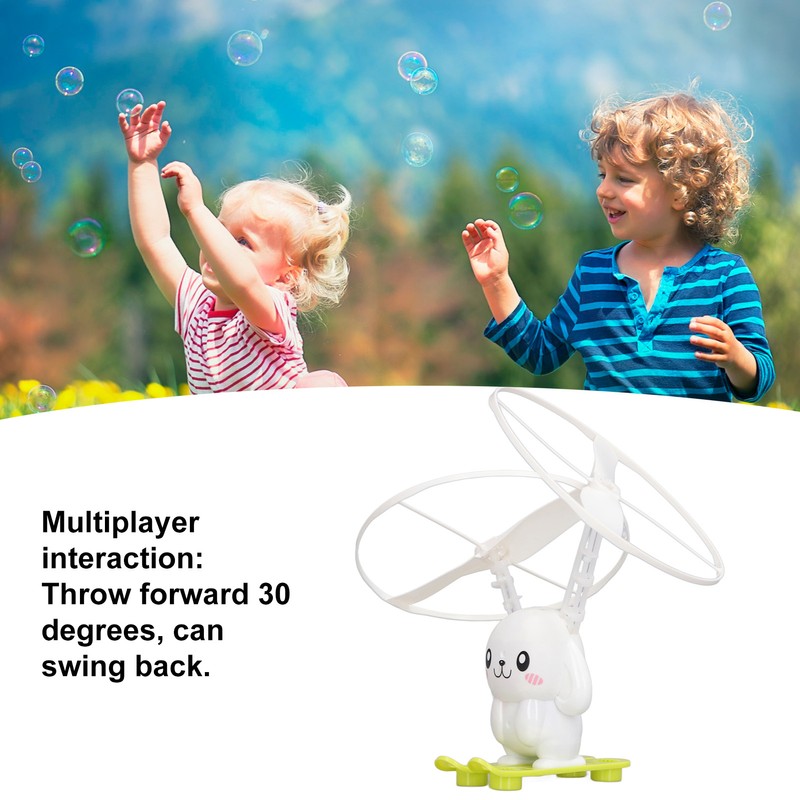 Bubble Blowing Helicopter Toy USB Rechargeable Automatic Induction Bubble Flying
