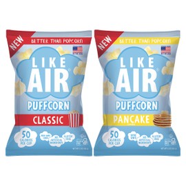 Like Air Puffcorn (Combo Pack: Classic & Pancake) | 2 4oz Bags | 50 Calories Per Cup | Gluten Free | Nothing Artificial