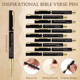 Chiisong Father's Day Gifts Christian Ballpoint Pens Man of God Gifts Bulk Bible Verse Keychains Inspirational Cards Religious Church Party Favors Supplies