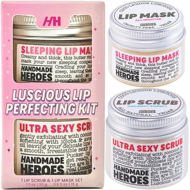 Exfoliante Labial Handmade Heroes Coconut Lip Scrub, 100 Natural Vegan,