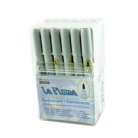 Uchida of America 3000SET24A 24-Piece Le Plume Permanent Alcohol Based Ink Pen Set, Primary