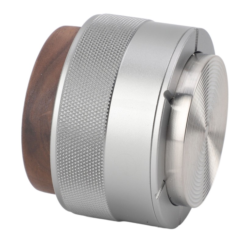 Coffee Distributor Tamper Constant Pressure 304 Stainless Steel Wood Handle