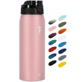Fanhaw 24 Oz Insulated Stainless Steel Vacuum Water Bottle with Anti-Dust Pop-Open Lid - For Kids, Women, Men | Leak & Sweat Proof (Pink)