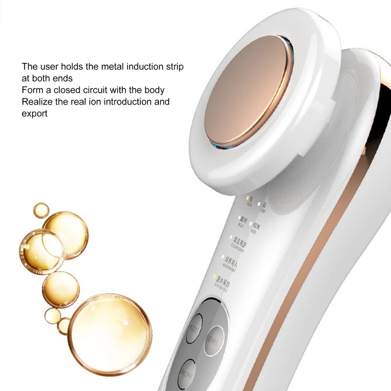 Facial Beauty Machine 3 Modes 2 Levels Deep Cleansing Red