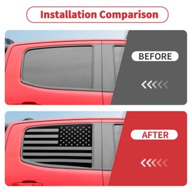 Linskip Rear Door Glass Decals Compatible with 2014-2022 Chevy Colorado & GMC Canyon Accessories, for Colorado Vinyl Decals, Precut Sticker for Colorado Accessories