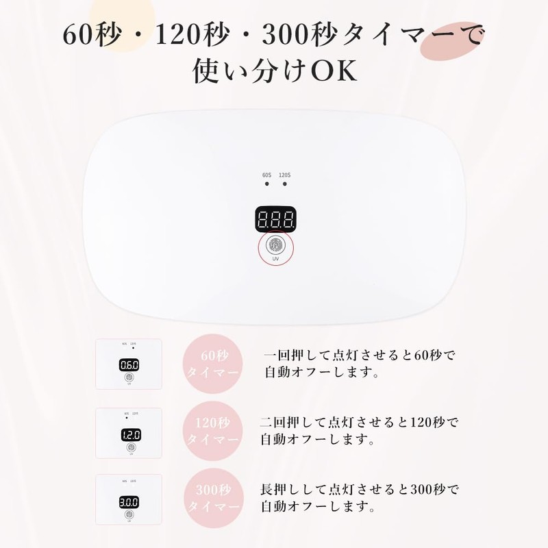 peipai UV Light 36W 23LEDs UV & LED Lamp for