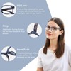 Progressive Multifocus Reading Glasses for Women Men Oversized Anti Blue