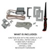 On-Q CPT7526-WH-R6 Pre Tamper Resistant Outlet Power Kit for Media