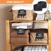 Label Holder Clip Pack of 12 Basket Labels Clips Black