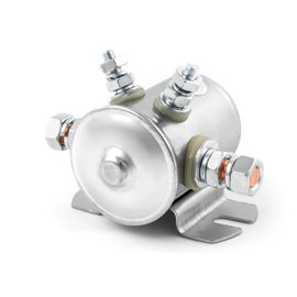 QWORK Continuous Magnet Start Relay, 200 A 12 V Golf Cart Solenoid, End Piece Start Oil Pump Magnetic Closer Relay