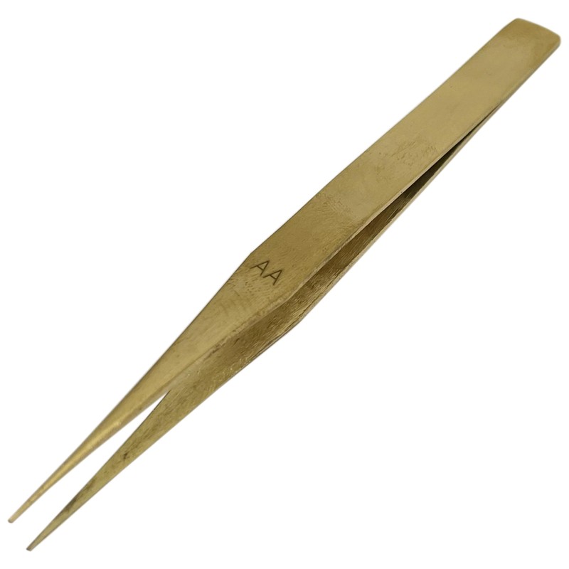 AA BRASS TWEEZER : Non-Magnetic tweezer Jewellery Watch Tool New