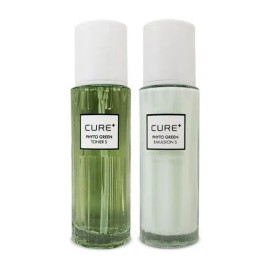 Kim Jeong-moon Aloe Cure Phyto Green 2 types Toner S + Emulsion S Ss ​​(50236404) 1 set / 김정문알로에 큐어 피토 그린 2종 토너S + 에멀전S Ss (50236404) 1세트