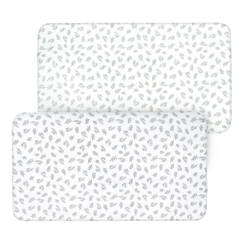 Crib Sheets Fitted for Boys and Girls, 2 Pack Crib
