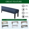 CRFATOP 4 Pieces Stretchy Dining Chair Slipcovers with Bench Cover