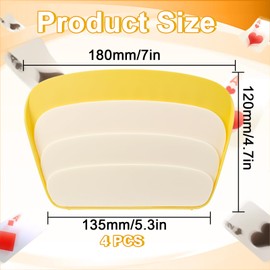 Pack of 4 Children's Playing Card Holders, Hands-Free Playing Card Stand, Plastic Playing Card Holder, Playing Card Holder, Frees Your Hands, Suitable for Children, Adults, Seniors